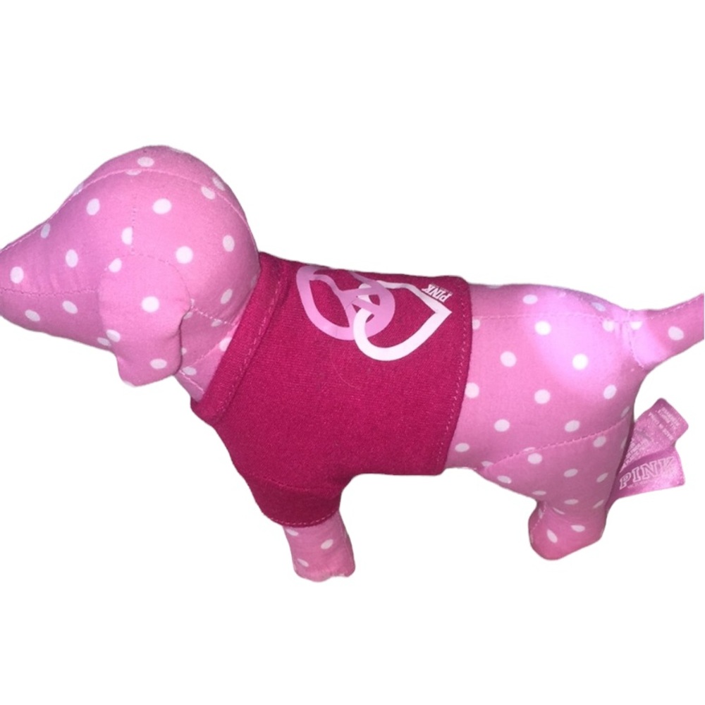 PINK collectible dog from Victoria’s Secret peace and heart sweater